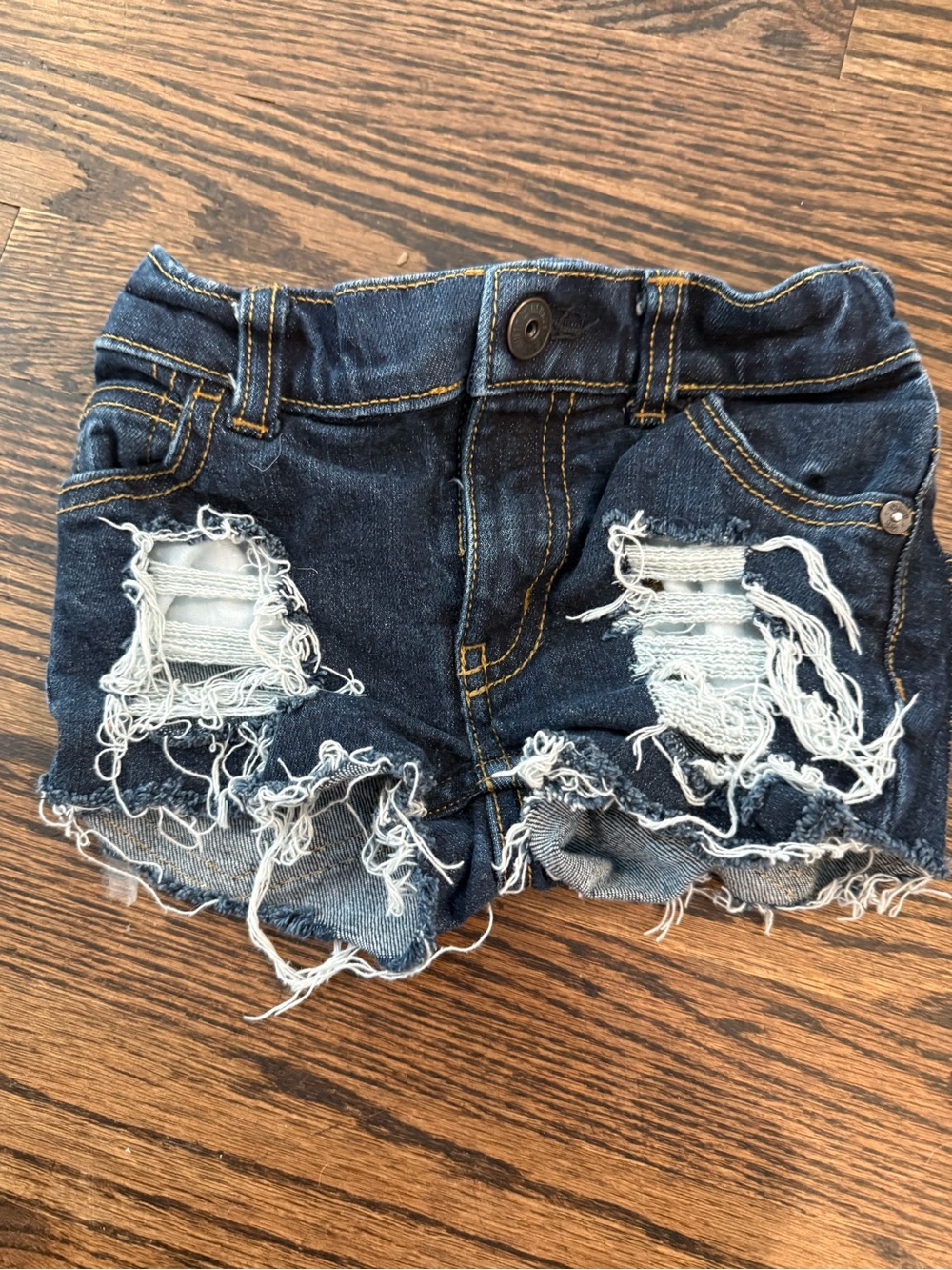 OshKosh B'gosh Dark Blue Distressed Denim Kids Shorts